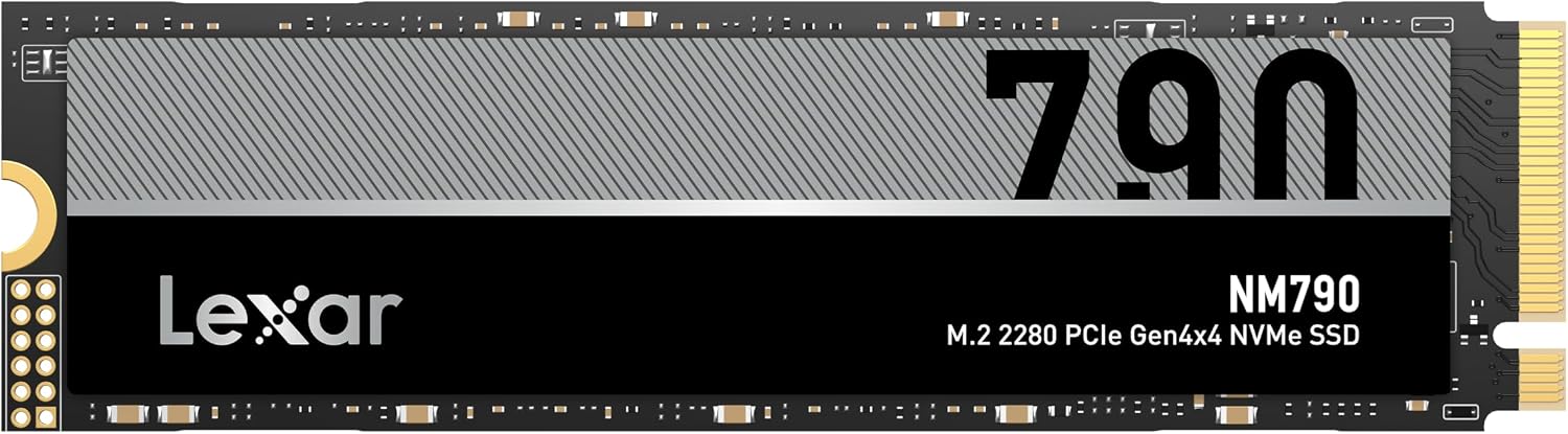 Lexar 2TB NM790 Internal NVMe SSD, 7400/6500 MB/s, M.2 2280, PCIe Gen 4x4