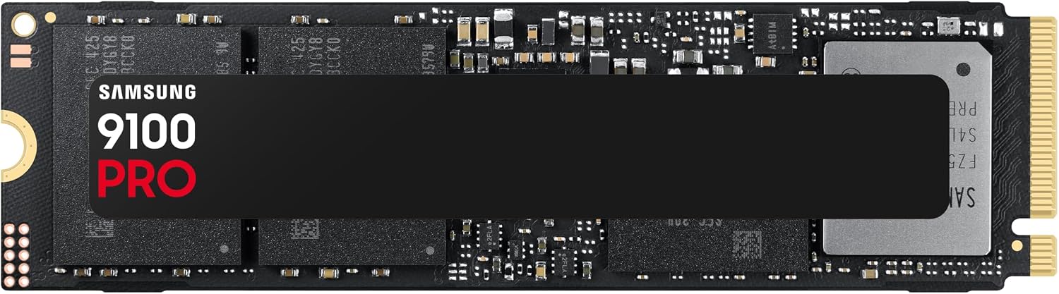 Samsung SSD 9100 PRO 4TB, PCIe 5.0x4 M.2 2280, Up to 14,800MB/s