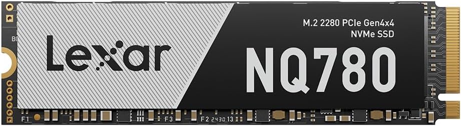 Lexar 4TB NQ780 Internal NVMe SSD, 7000/6000 MB/s, M.2 2280, PCIe Gen 4x4