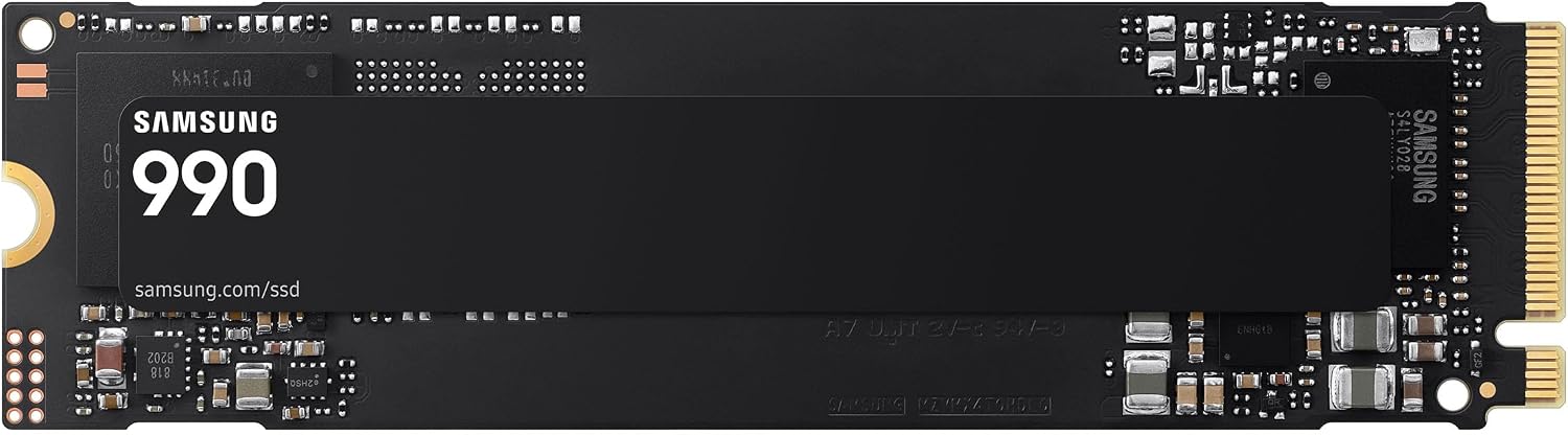 Samsung Internal SSD 990 1TB, Read/Write Speeds Up to 7,150/6,450 MB/s