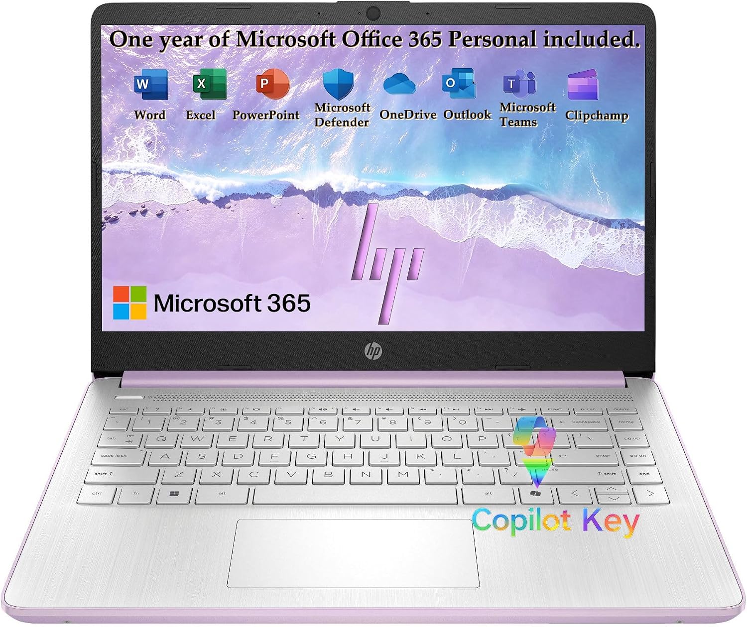 HP 2026 Everyday Laptop, Intel CPU, 128GB Storage, Copilot AI, Office 365