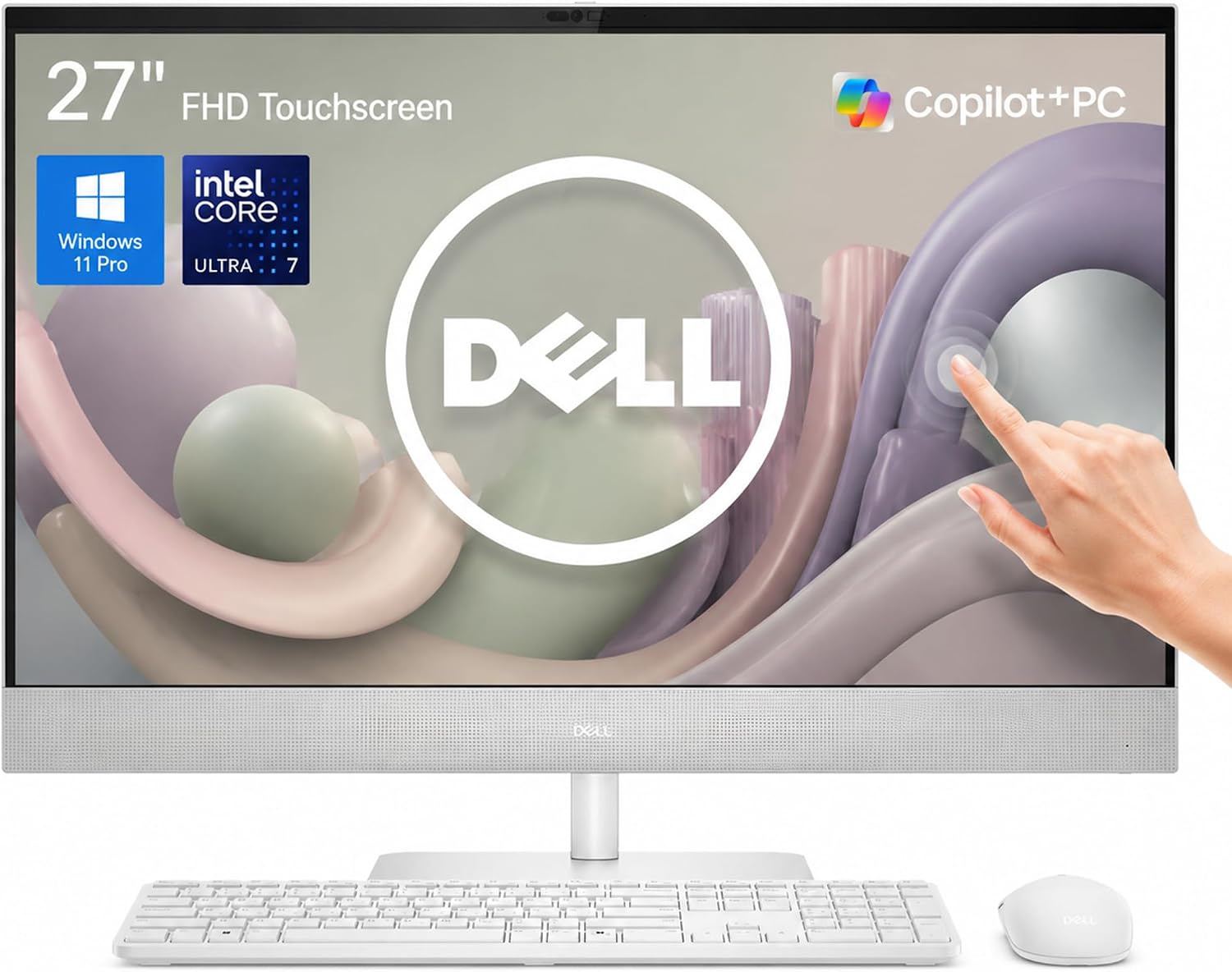 Dell 27" All in One Desktop Computer Intel Ultra 7 355 32GB 1TB Copilot PC