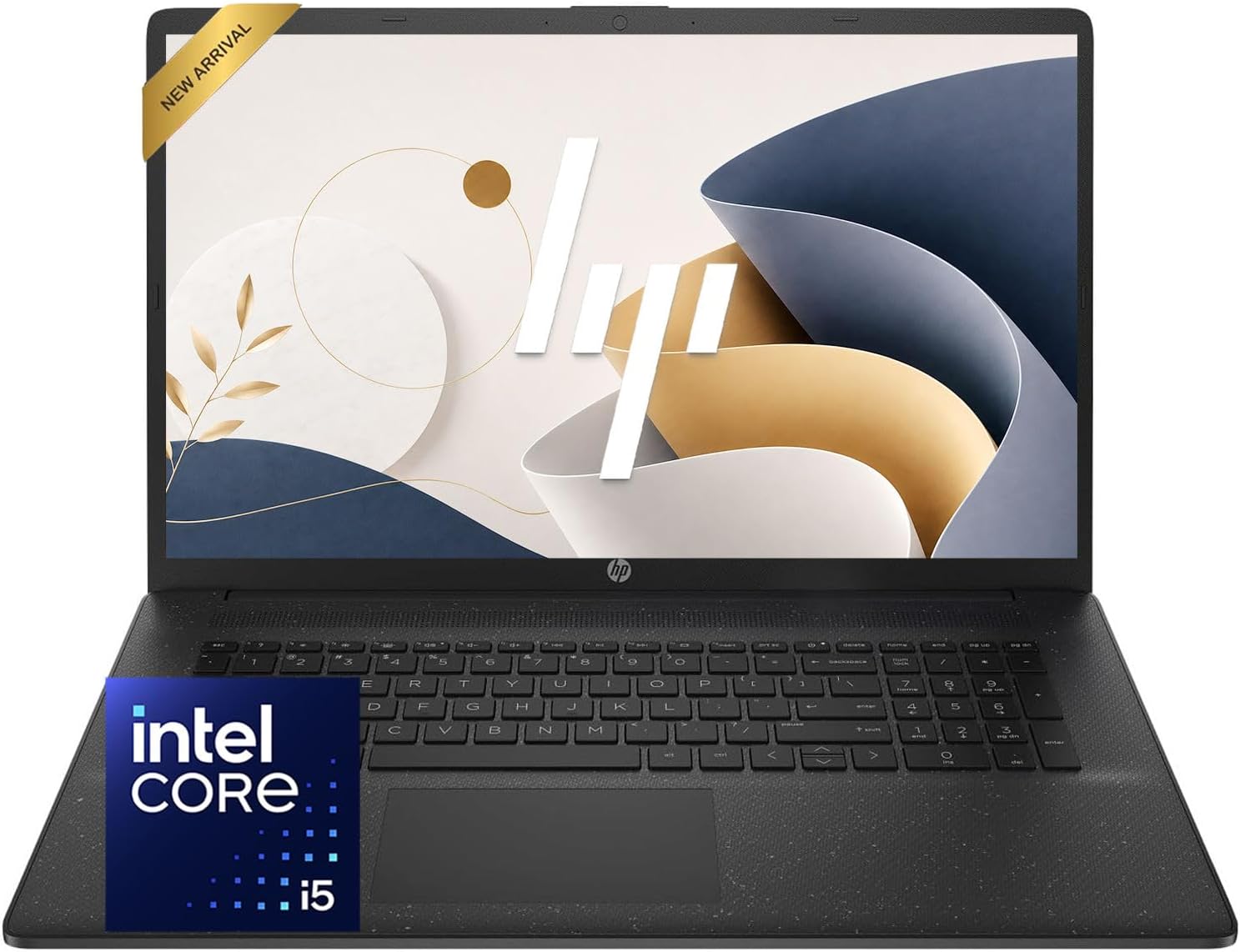 HP 17.3 Inch Business Laptop, Intel Core 5 120U, 16GB RAM, 512GB SSD, WI-FI 6, Anti-Glare Display, 2026 Edition, Windows 11 with Office 365 for The Web