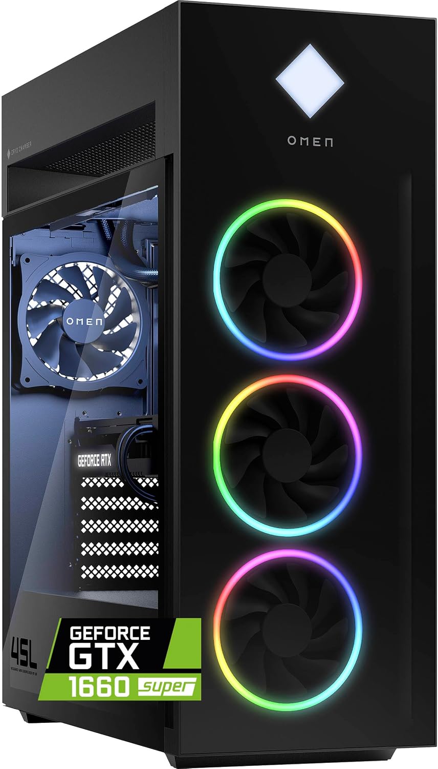 HP OMEN 45L Gaming PC, Intel i7, Liquid Cooled, 64GB RAM, 2TB PCIe SSD