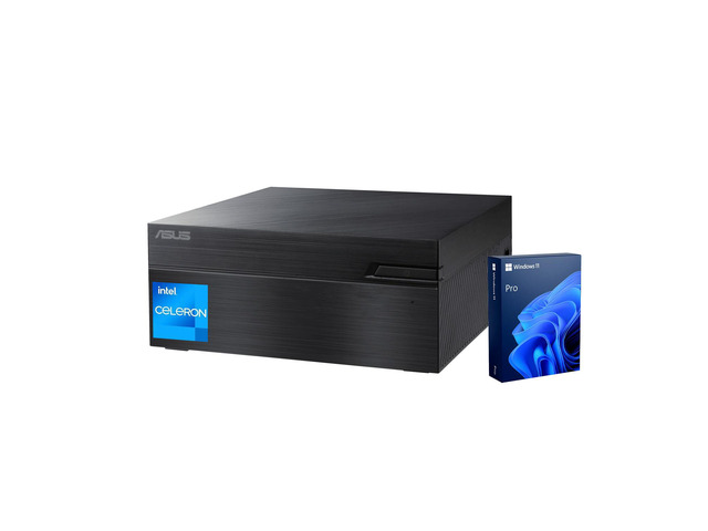 ASUS ExpertCenter PN40 Business Mini PC Desktop, Intel 4-Core Processor, Intel UHD Graphics, 16GB RAM, 64GB eMMC + 512GB SSD, Wi-Fi, Windows 11 Pro, Black