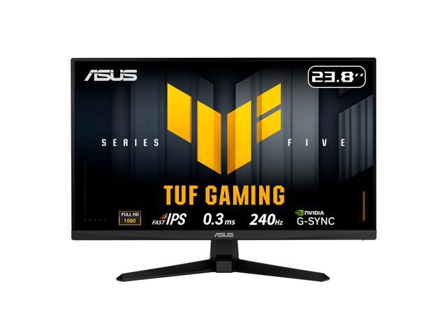 ASUS TUF Gaming 24 inch (23.8" viewable) Full HD 1080P 240hz Fast IPS with AMD FreeSync Premium & G-Sync Compatible 0.3ms Gaming Computer Monitor VG249QM5A